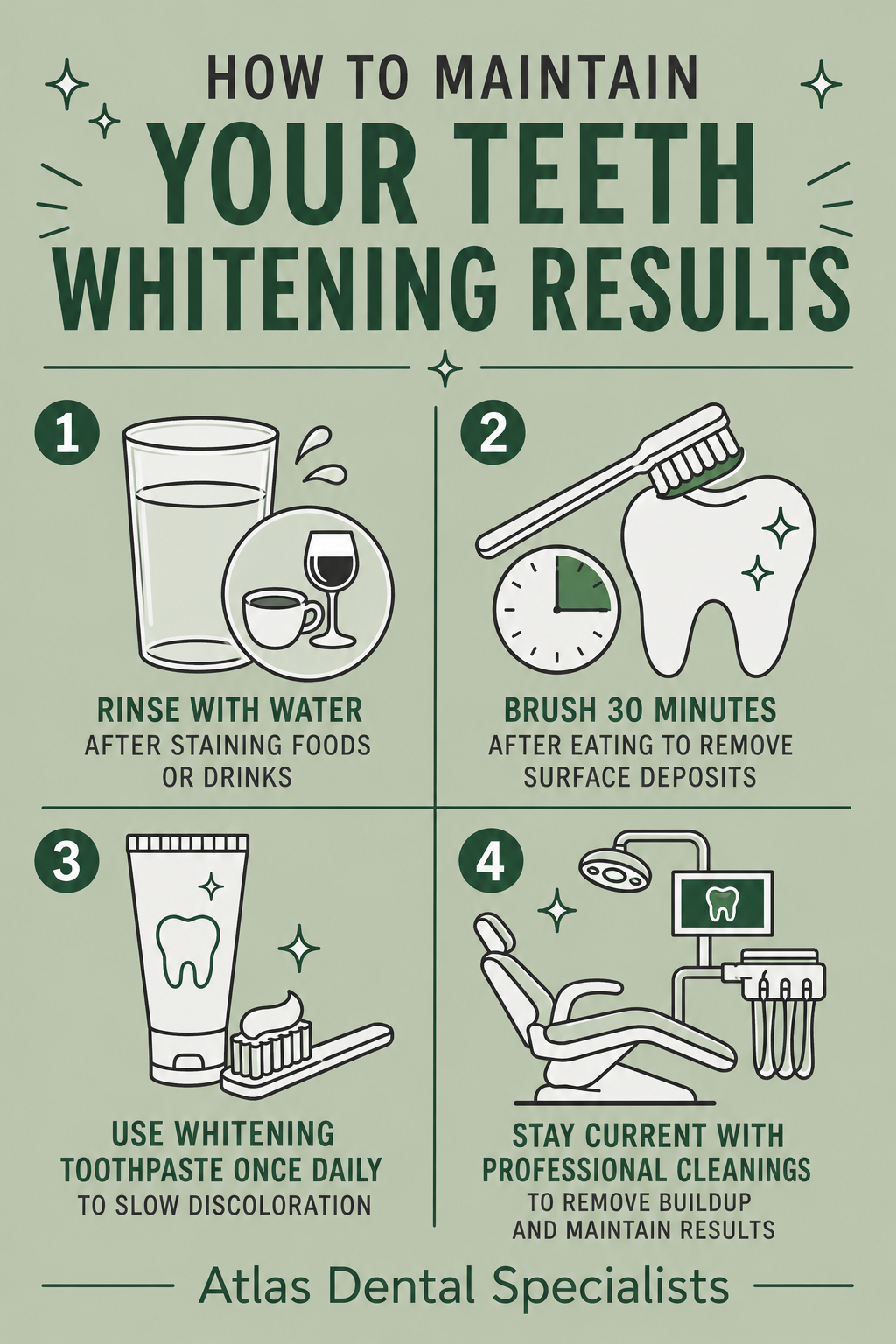Infographic Teeth Whitening - Atlas Dental Specialists